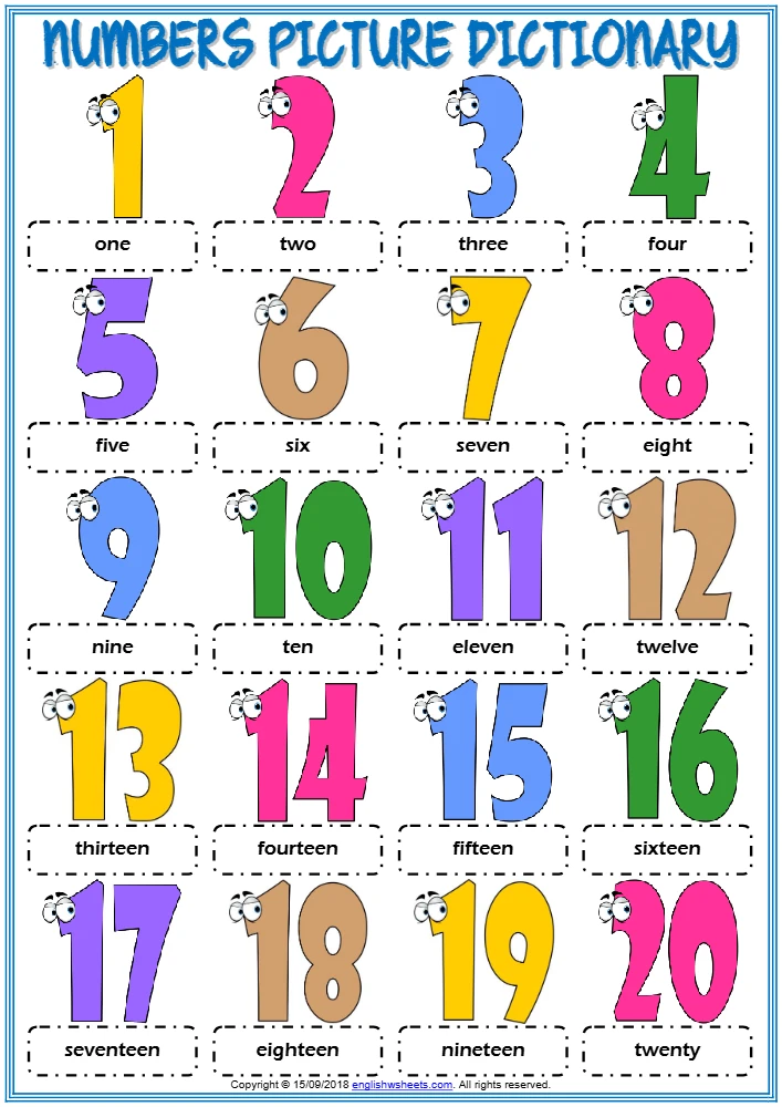 کتاب دیکشنری تصویری اعداد برای کودکان نسخه PDF انگلیسی کتاب دیکشنری تصویری اعداد برای کودکان نسخه PDF انگلیسی - تصویر 1