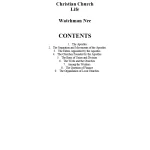 کتاب زندگی کلیسایی مسیحی نرمال اثر واچمن نی نسخه PDF انگلیسی