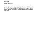 کتاب شاه جان اثر ویلیام شکسپیر نسخه PDF انگلیسی